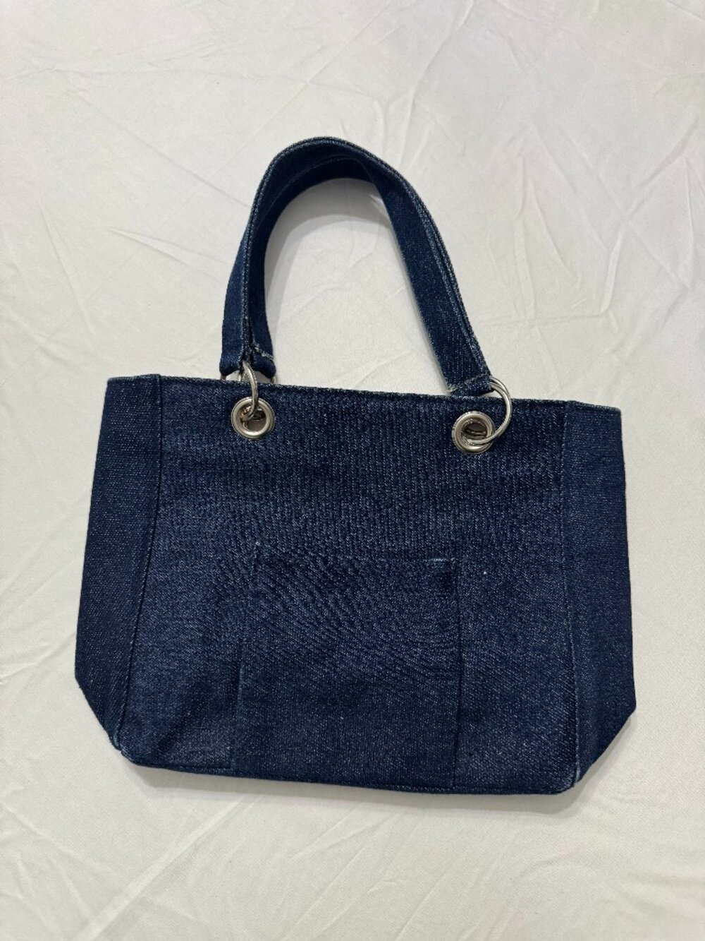 Mini Denim Blue Tote/Hand Bag Women's